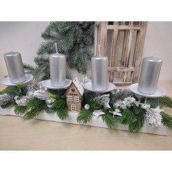 Ručně vyrobený adventní svícen